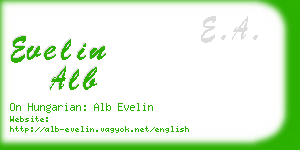 evelin alb business card